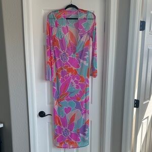 Trina Turk Multicolor Floral Swim Coverup